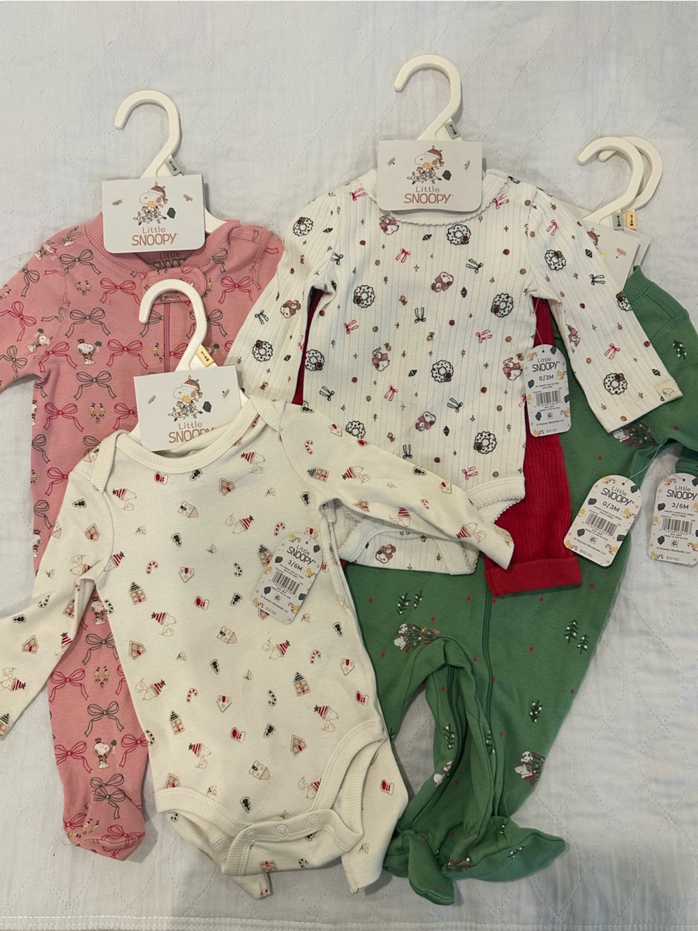 Peanuts Snoopy Christmas Baby Clothes